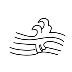 oriental wave illustration