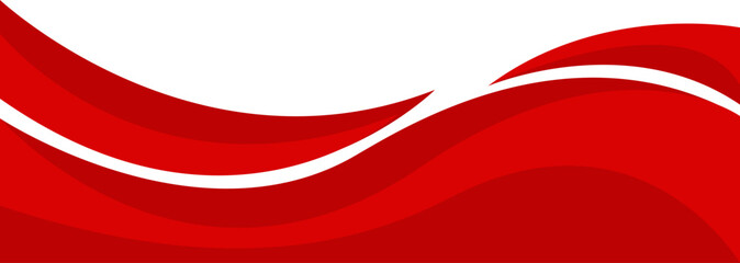 Header footer red curve abstract style border frame vector illustration banner background design