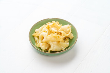 Fish maw on white background