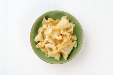 Fish maw on white background