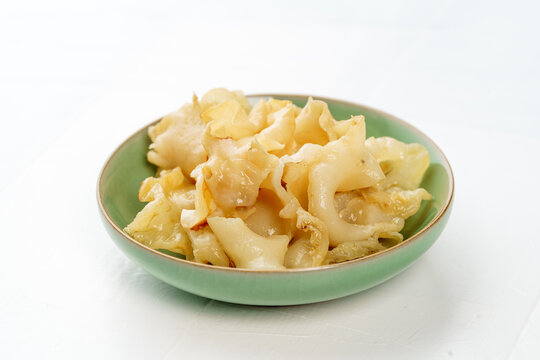 Fish maw on white background