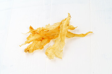 Fish maw on white background