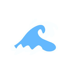 Wave Cartoon style vector
