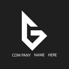 G letter logo design on Black background. G creative initials letter logo concept. G letter design.
