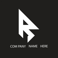 R letter logo design on Black background. R creative initials letter logo concept. R letter design.
