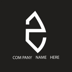 Z letter logo design on Black background. Z creative initials letter logo concept. Z letter design.
