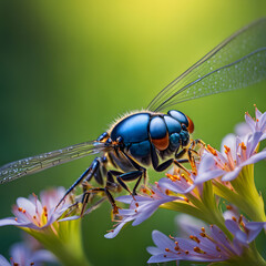 crawling and flying insects, ai-generatet