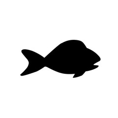 sea animal silhouette vector 