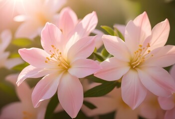 Obraz premium Jasmine flower closeup Realistic Light understand sun light significantly summer flower concept