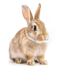 Fototapeta premium rabbit on white background