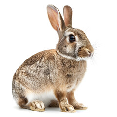Obraz premium rabbit on white background