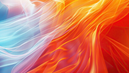 Obraz premium Abstract Digital Artwork with Flowing Lines - Explore movement in design with this abstract digital artwork featuring flowing lines, perfect for illustrating energy or fluidity concepts