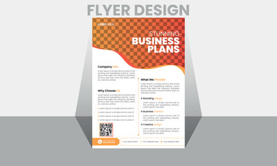 corporate flyer template  and layout design