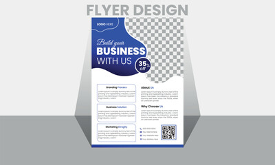  corporate flyer template  and layout design