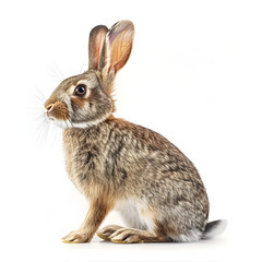 Fototapeta premium rabbit on white background