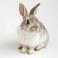 Obraz premium rabbit on white background
