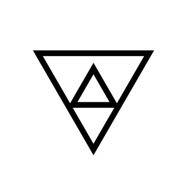 Geometric Symbol Representing Female Energy