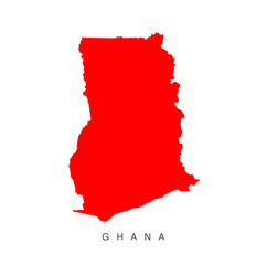 Obraz premium Ghana map
