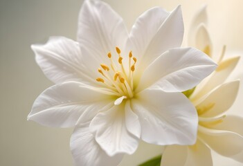 Obraz premium Jasmine flower closeup Realistic Light understand sun light significantly summer season flower concept