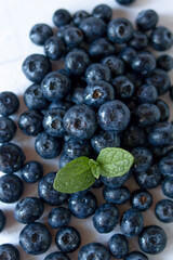 
Fresh blueberries. On a white background. Berries