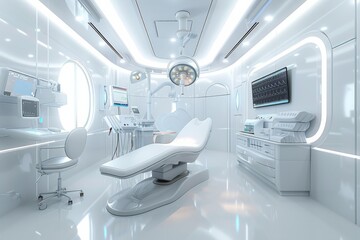 Futuristic Medical Consultation Technology created with Generative AI
