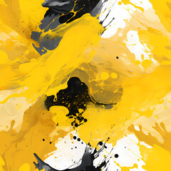 Yellow Ink Splash - Vibrant and Colorful Abstract Design