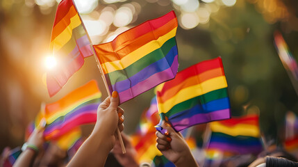 Pride Month and Day Concept - Vibrant Stock Photo Web Banner