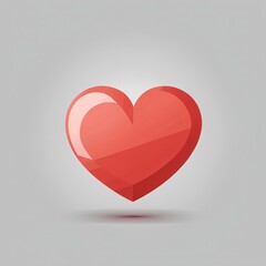 vector basic heart flat vector