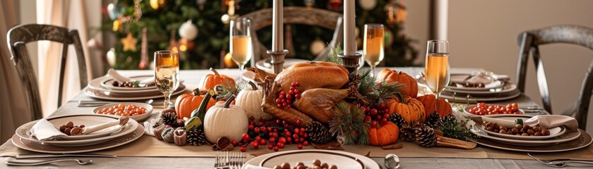 Thanksgiving Feast: Set a Festive Table with Fresh Delicacies