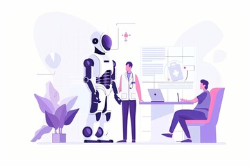 AI assistant acting as a doctor and helps people