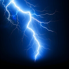Obraz premium Easy to use real lightning PNG on white background. Energy, Lightning on black background.