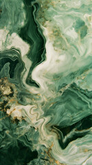 Obraz premium Luxurious Green and Gold Marble Texture for Elegant Design