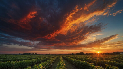 sunset on the river on beer day