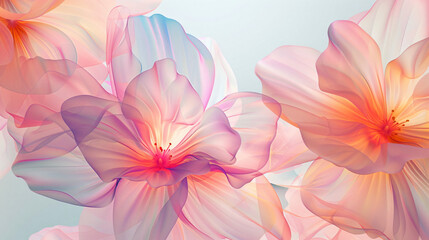 Digital artwork showcases a floral inspired design