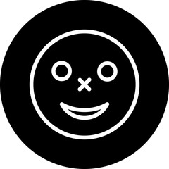 emoji smile Flat Icon Design