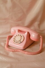 Vintage pink telephone