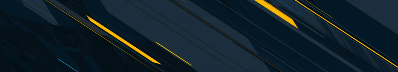 Navy Blue and Yellow Line Digital Corporate Background - Modern and Professional Design