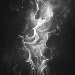 smoke on black background