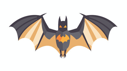 Bat icon. Flat vector isolated on white background 