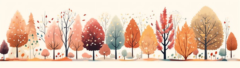 Obraz premium trimmings flat design front view seasonal theme cartoon drawing Analogous Color Scheme