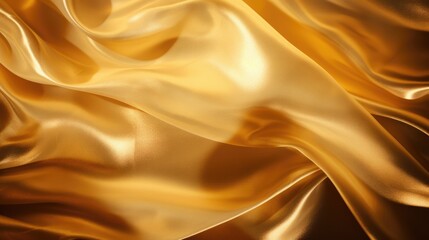 Golden satin background with some smooth lines in it and curves