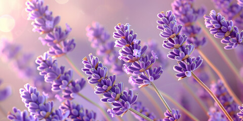 Aromatic Lavender Bouquet Dance in Summer Breeze