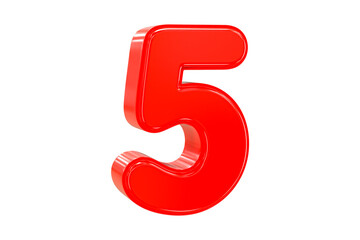 3d sales discount Number 5 percentage price tag for discount sale promotion concept by 3d render
