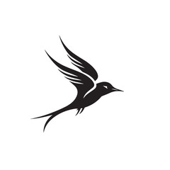 Obraz premium Swallow in cartoon, doodle style. Image for t-shirt, web, mobile apps and ui. Isolated 2d vector illustration in logo, icon, sketch style, Eps 10. AI Generative