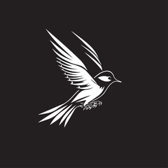 Obraz premium Swallow in cartoon, doodle style. Image for t-shirt, web, mobile apps and ui. Isolated 2d vector illustration in logo, icon, sketch style, Eps 10. AI Generative