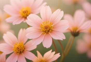 Fototapeta premium Coreopsis flower closeup Realistic Light understand sun light significantly summer season flower concept