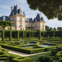 pompous Palace of Versailles, ai-generatet