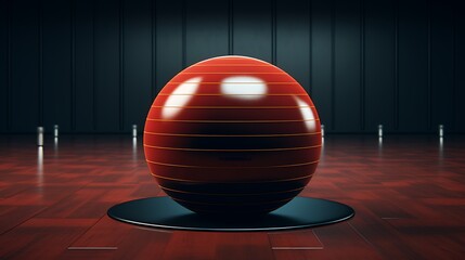 An AI-generated exercise ball designed to improve balance, stability, and core strength during various workout routines