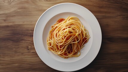 Deliciously Realistic Plate of Pasta in Stunning HD 8K Quality - Food Photography Perfection