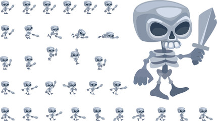 Character for animation in shooter or fighting video games and  adventure games. Game Sprite © Ku125